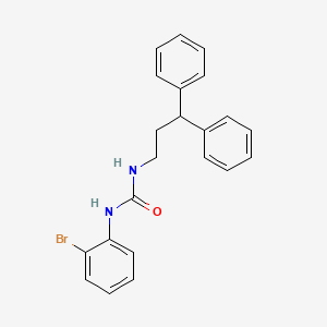 molecular formula C22H21BrN2O B4286269 N-(2-bromophenyl)-N'-(3,3-diphenylpropyl)urea 