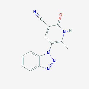2-Oxo-5-(1H-benzotriazole-1-yl)-6-methyl-1,2-dihydropyridine-3-carbonitrile