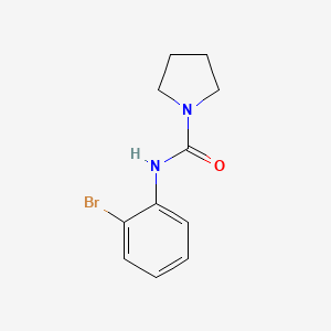 molecular formula C11H13BrN2O B4286276 N-(2-bromophenyl)-1-pyrrolidinecarboxamide 