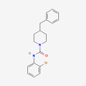 molecular formula C19H21BrN2O B4286278 4-benzyl-N-(2-bromophenyl)-1-piperidinecarboxamide 