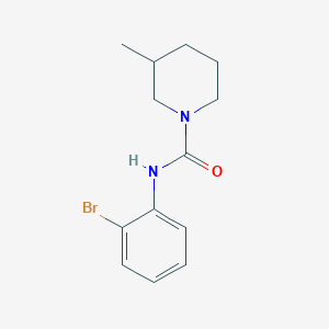 molecular formula C13H17BrN2O B4286282 N-(2-bromophenyl)-3-methyl-1-piperidinecarboxamide 