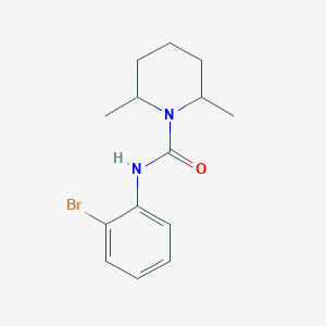 molecular formula C14H19BrN2O B4286288 N-(2-bromophenyl)-2,6-dimethyl-1-piperidinecarboxamide 