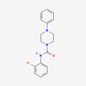 molecular formula C17H18BrN3O B4286292 N-(2-bromophenyl)-4-phenyl-1-piperazinecarboxamide 