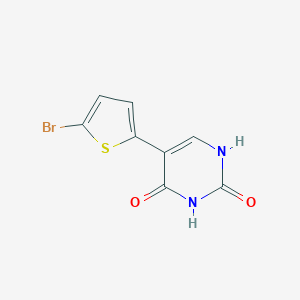 molecular formula C8H5BrN2O2S B428631 5-(5-bromo-2-thienyl)-2,4(1H,3H)-pyrimidinedione 