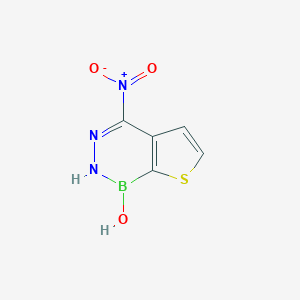 molecular formula C5H4BN3O3S B428633 4-(nitro)thieno[2,3-d][1,2,3]diazaborinin-1(2H)-ol CAS No. 20841-00-3
