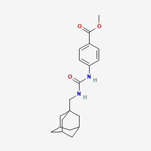 molecular formula C20H26N2O3 B4286333 methyl 4-({[(1-adamantylmethyl)amino]carbonyl}amino)benzoate 