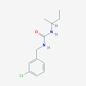 molecular formula C12H17ClN2O B4286337 N-(sec-butyl)-N'-(3-chlorobenzyl)urea 