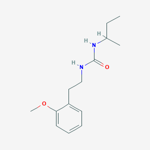 molecular formula C14H22N2O2 B4286344 N-(sec-butyl)-N'-[2-(2-methoxyphenyl)ethyl]urea 