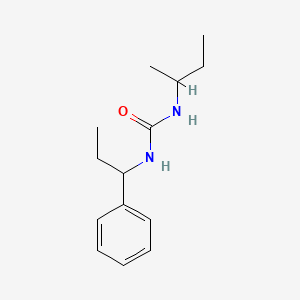 molecular formula C14H22N2O B4286352 N-(sec-butyl)-N'-(1-phenylpropyl)urea 
