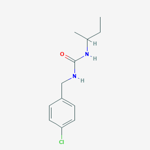molecular formula C12H17ClN2O B4286356 N-(sec-butyl)-N'-(4-chlorobenzyl)urea 