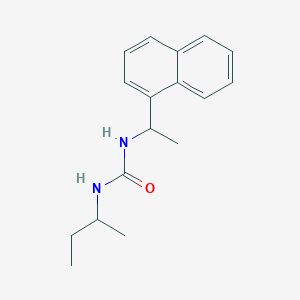 molecular formula C17H22N2O B4286358 N-(sec-butyl)-N'-[1-(1-naphthyl)ethyl]urea 