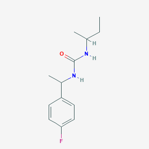 molecular formula C13H19FN2O B4286366 N-(sec-butyl)-N'-[1-(4-fluorophenyl)ethyl]urea 