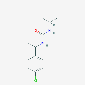 molecular formula C14H21ClN2O B4286367 N-(sec-butyl)-N'-[1-(4-chlorophenyl)propyl]urea 
