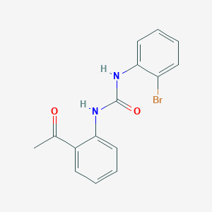 molecular formula C15H13BrN2O2 B4286372 N-(2-acetylphenyl)-N'-(2-bromophenyl)urea CAS No. 17195-92-5