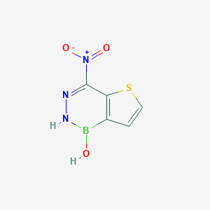 molecular formula C5H4BN3O3S B428638 4-(nitro)thieno[3,2-d][1,2,3]diazaborinin-1(2H)-ol CAS No. 13435-83-1
