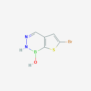 molecular formula C5H4BBrN2OS B428639 6-bromothieno[2,3-d][1,2,3]diazaborinin-1(2H)-ol 
