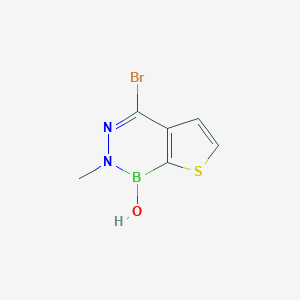 molecular formula C6H6BBrN2OS B428642 4-bromo-2-methylthieno[2,3-d][1,2,3]diazaborinin-1(2H)-ol 