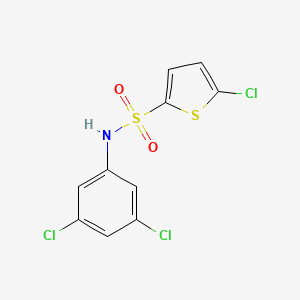 molecular formula C10H6Cl3NO2S2 B4286456 5-chloro-N-(3,5-dichlorophenyl)-2-thiophenesulfonamide 
