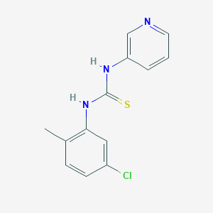 molecular formula C13H12ClN3S B4286467 N-(5-chloro-2-methylphenyl)-N'-3-pyridinylthiourea 