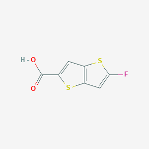 molecular formula C7H3FO2S2 B428647 5-Fluorothieno[3,2-b]thiophene-2-carboxylic acid 