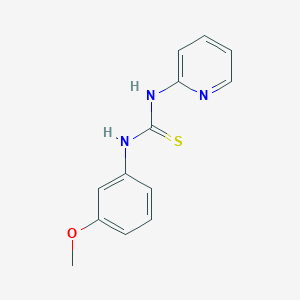 molecular formula C13H13N3OS B4286475 N-(3-methoxyphenyl)-N'-2-pyridinylthiourea 