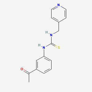 molecular formula C15H15N3OS B4286490 N-(3-acetylphenyl)-N'-(4-pyridinylmethyl)thiourea 