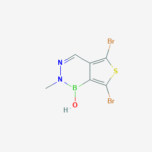 molecular formula C6H5BBr2N2OS B428651 5,7-dibromo-2-methylthieno[3,4-d][1,2,3]diazaborinin-1(2H)-ol 