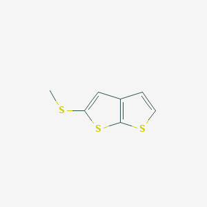 molecular formula C7H6S3 B428653 Methyl thieno[2,3-b]thien-2-yl sulfide 
