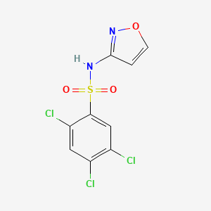 molecular formula C9H5Cl3N2O3S B4286539 2,4,5-trichloro-N-3-isoxazolylbenzenesulfonamide 