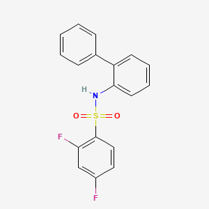 molecular formula C18H13F2NO2S B4286547 N-2-biphenylyl-2,4-difluorobenzenesulfonamide 