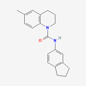 N-(2,3-dihydro-1H-inden-5-yl)-6-methyl-3,4-dihydro-1(2H)-quinolinecarboxamide