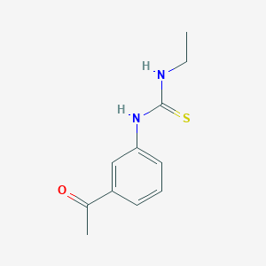 molecular formula C11H14N2OS B4286568 N-(3-acetylphenyl)-N'-ethylthiourea 