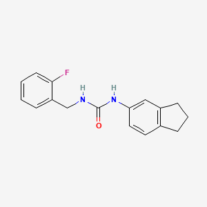 molecular formula C17H17FN2O B4286582 N-(2,3-dihydro-1H-inden-5-yl)-N'-(2-fluorobenzyl)urea 