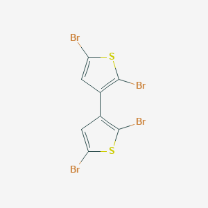 molecular formula C8H2Br4S2 B428659 3,3'-Bis[2,5-dibromothiophene] 
