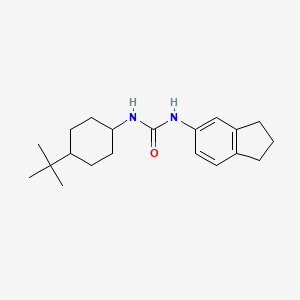 molecular formula C20H30N2O B4286597 N-(4-tert-butylcyclohexyl)-N'-(2,3-dihydro-1H-inden-5-yl)urea 