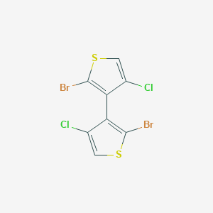 molecular formula C8H2Br2Cl2S2 B428660 3,3'-Bis[2-bromo-4-chlorothiophene] 