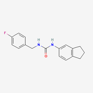 molecular formula C17H17FN2O B4286602 N-(2,3-dihydro-1H-inden-5-yl)-N'-(4-fluorobenzyl)urea 