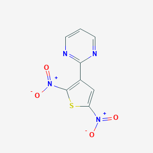 2-(2,5-Dinitrothiophen-3-yl)pyrimidine