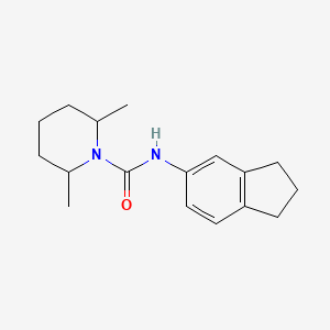 molecular formula C17H24N2O B4286620 N-(2,3-dihydro-1H-inden-5-yl)-2,6-dimethyl-1-piperidinecarboxamide 