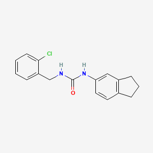 molecular formula C17H17ClN2O B4286626 N-(2-chlorobenzyl)-N'-(2,3-dihydro-1H-inden-5-yl)urea 