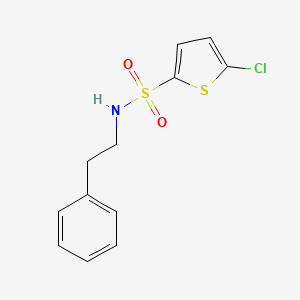 molecular formula C12H12ClNO2S2 B4286639 5-chloro-N-(2-phenylethyl)-2-thiophenesulfonamide 