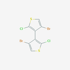 molecular formula C8H2Br2Cl2S2 B428664 4,4'-Dibromo-2,2'-dichloro-3,3'-bithiophene 
