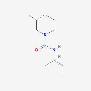 molecular formula C11H22N2O B4286701 N-(sec-butyl)-3-methyl-1-piperidinecarboxamide 