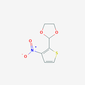 molecular formula C7H7NO4S B428675 2-(3-Nitrothiophen-2-yl)-1,3-dioxolane 