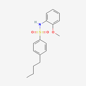 molecular formula C17H21NO3S B4286802 4-butyl-N-(2-methoxyphenyl)benzenesulfonamide 
