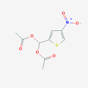 (Acetyloxy){4-nitro-2-thienyl}methyl acetate