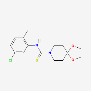 molecular formula C15H19ClN2O2S B4286846 N-(5-chloro-2-methylphenyl)-1,4-dioxa-8-azaspiro[4.5]decane-8-carbothioamide 