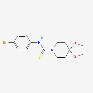 N-(4-bromophenyl)-1,4-dioxa-8-azaspiro[4.5]decane-8-carbothioamide