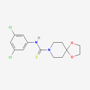 molecular formula C14H16Cl2N2O2S B4286861 N-(3,5-dichlorophenyl)-1,4-dioxa-8-azaspiro[4.5]decane-8-carbothioamide 