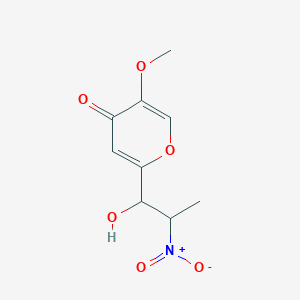 2-{1-hydroxy-2-nitropropyl}-5-methoxy-4H-pyran-4-one